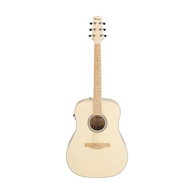 Ibanez AAD77ME Acoustic-Electric Guitar - Open Pore Antique White image 2
