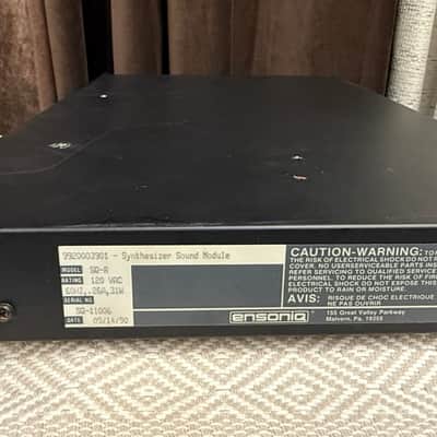 Ensoniq SQ-R Plus Rackmount Digital Synthesizer 1990s - Black image 4