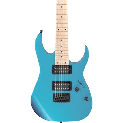 Ibanez GIO GRG7221M-MLB 7-String Solid Body Electric Guitar with Maple Fretboard, Right-Handed, Metallic Light Blue image 1