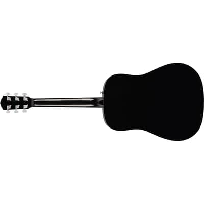 Fender CD-60S Black, Dreadnought Body, Solid Top Acoustic Guitar image 3