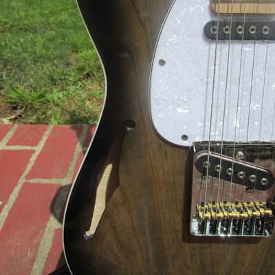 G&L Tribute Limited Edition ASAT Classic Semi-Hollow - Blackburst, Binding - 1 of 96 image 3