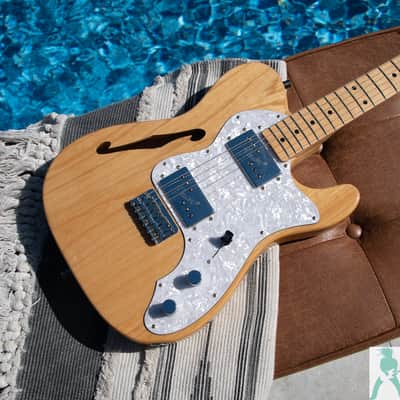 Fender TN-72 '72 Telecaster Thinline Reissue - Natural - Premium Ash Body - Made In Japan - Pro Set Up w Perfect Frets/Action/Intonation!! image 10