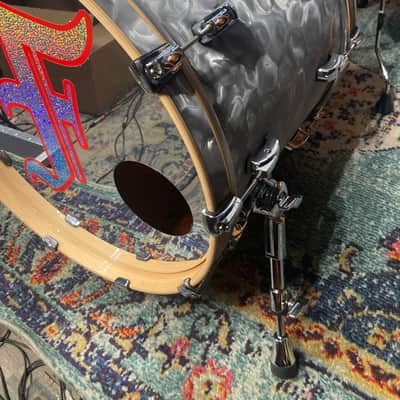 Pearl - Music City Custom, Reference Series 12 Piece Shell Bank Set. David Frangioni, Modern Drummer Collection, Carl Palmer. Platinum Smoke Marine image 10