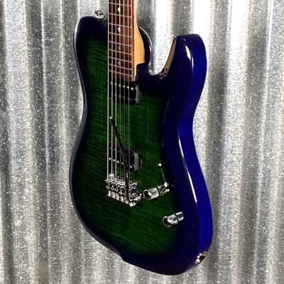 Musi Virgo Fusion Telecaster HH Deluxe Tremolo Greenburst Guitar #1012 Used image 6