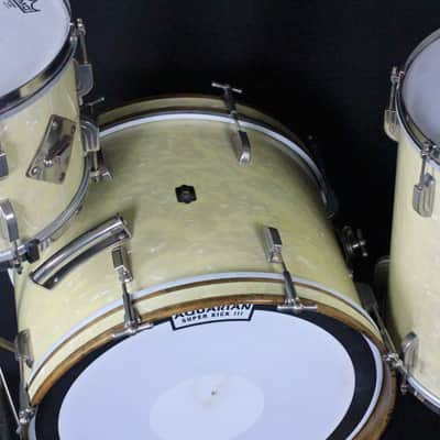 Leedy 3-Piece Drum Set 1949 -13/16/20 - White Marine Pearl image 17