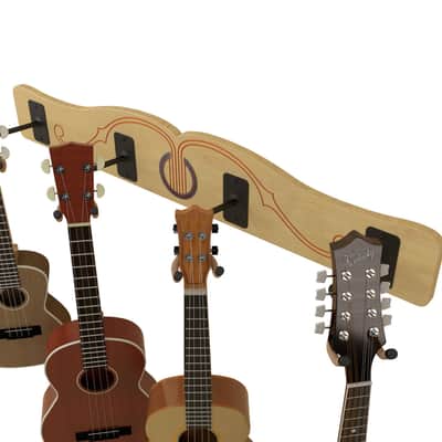 4 Ukulele & Mandolin Wall Rack - The Pro-File­™ | Wall Mounted Multi Hanger | Made in U.S.A. image 6