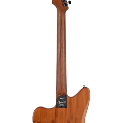 Fender American Acoustasonic Jazzmaster Acoustic Guitar, Ebony FB, Ocean Turquoise, US211XXXX image 7