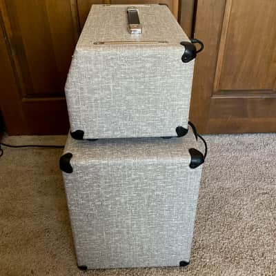 CUSTOM Finished Mesa Boogie JP-2C John Petrucci Signature 3-Channel 100-Watt Guitar Amp Head and Matching 1x12 WideBody Cab 2018 - Custom Fawn Slub Bronco image 7