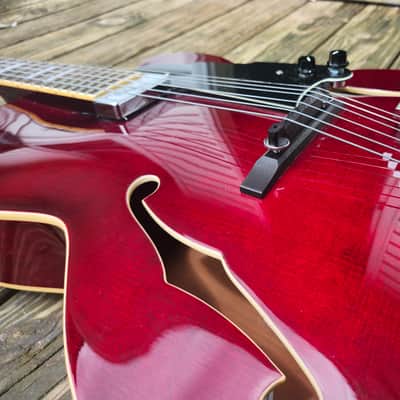 D'Angelico Premier EXL-1  Fiesta Red LIKE NEW image 3