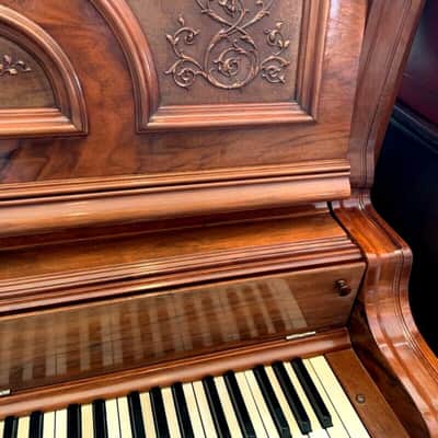 Beautiful Pristine 1898 Antique "Bush & Gerts " Upright Piano Comp. Overhauled image 2