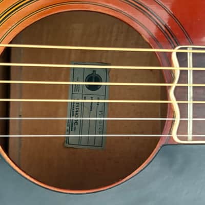 Epiphone FT-570Sb Sheraton 1973 - Cherry Burst Low Action Japan Hard Case. image 4