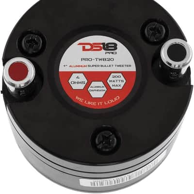 DS18 - PRO-TW820 - 1" Aluminum Super Bullet Tweeter 200 Watts - 4 Ohms - Single image 4