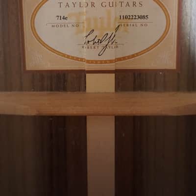 Taylor 714e 2013 Acoustic Guitar w/ Electronics & OHSC image 7