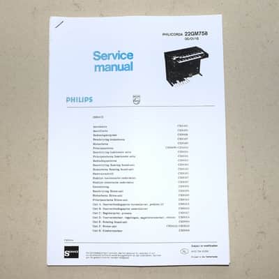 Philips 22GM758 Philicorda Service manual Schematic Diagrams - Vintage technical repair guide image 2