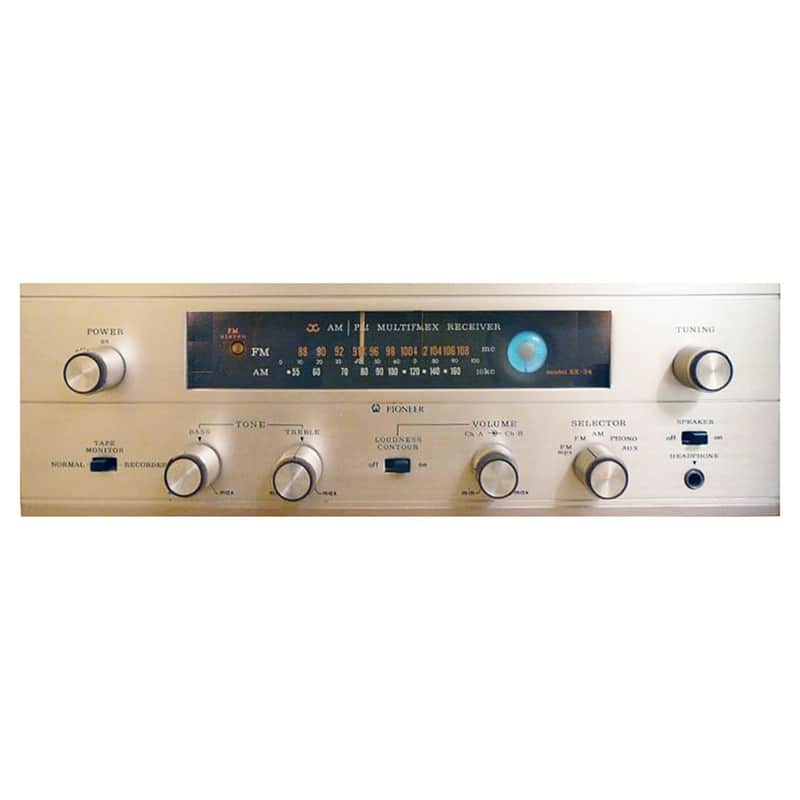 Pioneer SX-34 16-Watt Stereo Tube Receiver (1966 - 1969) image 1