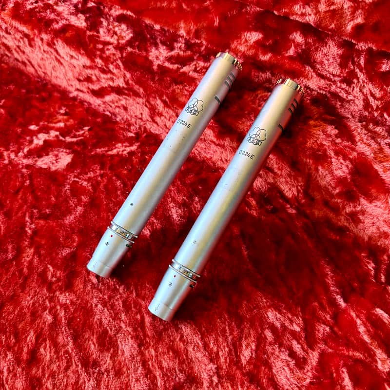 PAIR -AKG D224-E dynamic microphones c 1960’s - Nickel mic original vintage Austria image 1