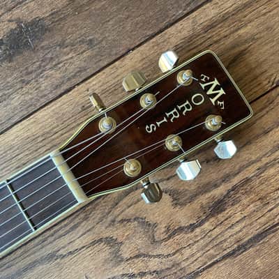 Vintage 1980s Morris TF-801 Acoustic Dreadnaught Guitar D45 MIJ