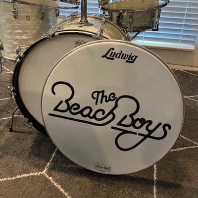 Ludwig 1965 Vintage 5 Pc. drum kit - Marine Pearl image 5