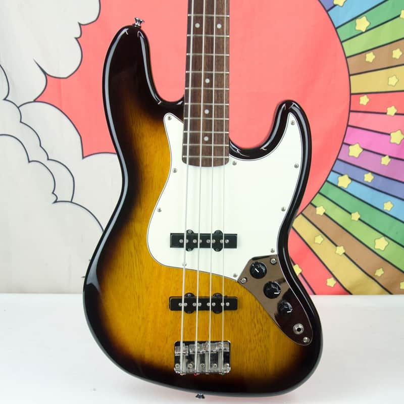 Used Squier Affinity Jazz Bass, Maple Fretboard, 3-Color Sunburst image 1