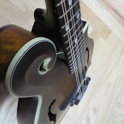 Eastman MD315 F model mandolin with gig bag  2018 satin brown image 8