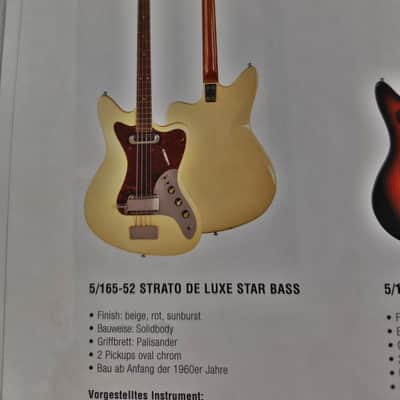 Framus 5/165-52 Strato de Luxe Star Bass Anfang 60iger Jahre - beige image 23