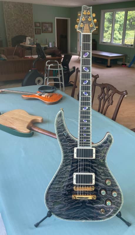 David Thomas McNaught McNaught #147 early 2000's - Blue Quilted Maple image 1