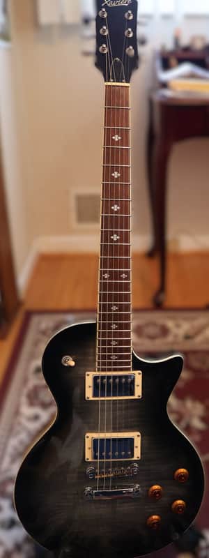Xaviere XV-500 Pro 500 Flamed Maple Blackburst w\case image 1