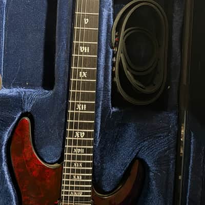 Schecter C-1 FR S Apocalypse w/ hard case and custom strap image 3