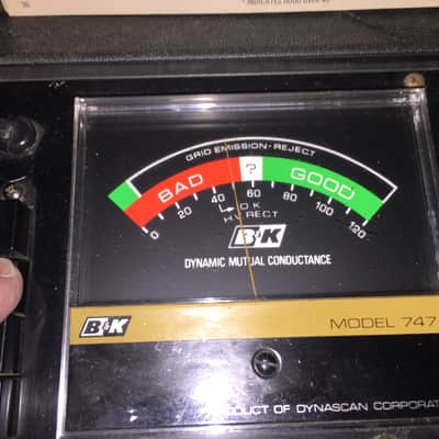 B&K  model 747  Dyna Jet solid state tube tester image 4
