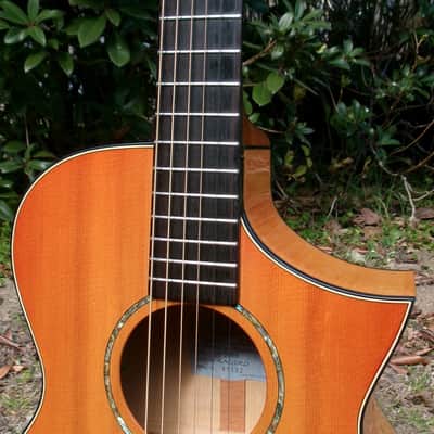 2010 Hand Made K Yairi 75th Anniv. II KAGERO Limited Edition Electric Acoustic Guitar + Hard Case image 3