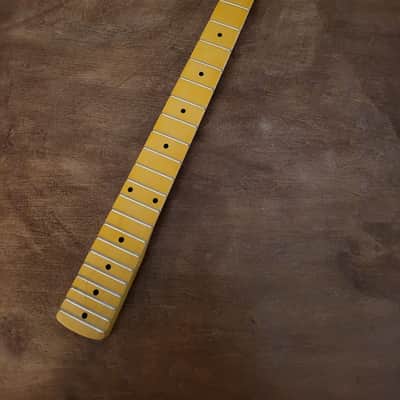 classic maple vintage tint gloss guitar neck truss rod access heel steel frets 25.5 scale guitar image 6