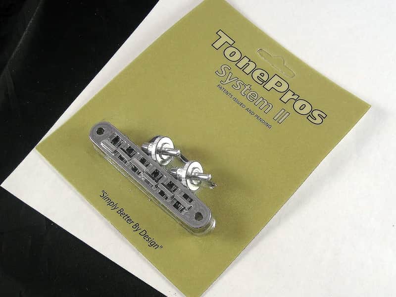 TonePros TP6-C Standard Metric Locking Tune-O-Matic Bridge with Small Posts image 1