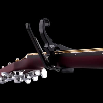 Kyser Quick-Change Drop-D Acoustic Guitar Capo, Black image 3