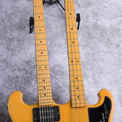 Shergold 124 1978 - Natural; 12 + 4 twin neck image 8