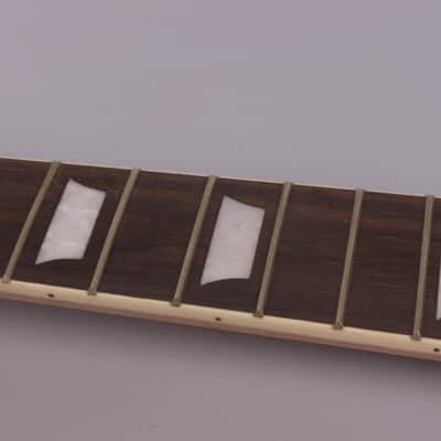 Guitar Neck 22fret 24.75in Mahogany Rosewood Fretboard trapezoid Inlay Bolt On image 4