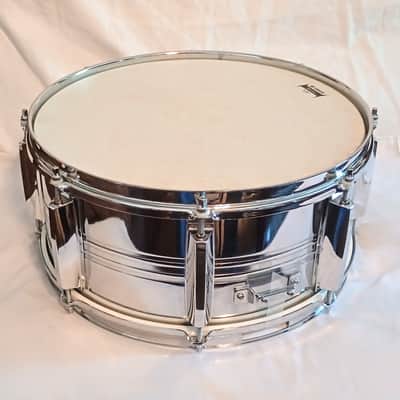 YAMAHA STEEL SNARE DRUM-CHROME-FREE SHIP TO C-USA! image 7