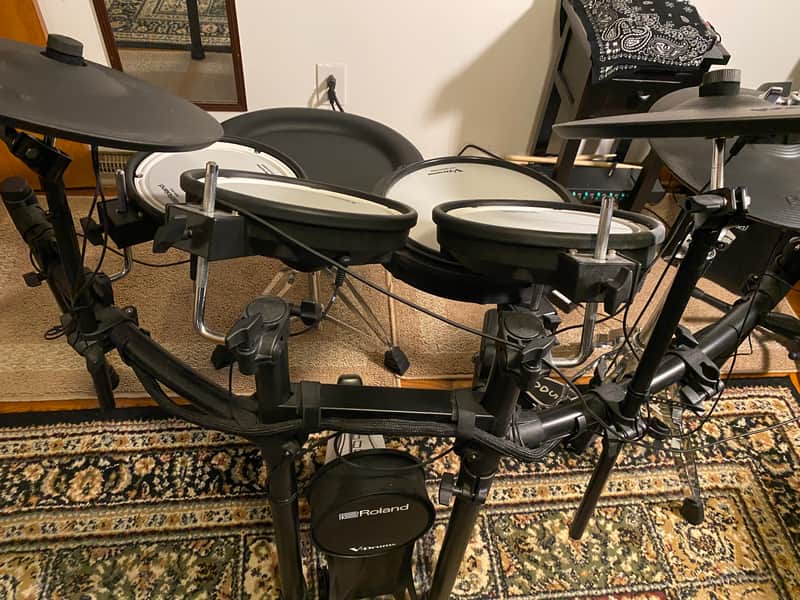 Roland TD-07KVX V-Drum Kit with Mesh Pads 2021 - Black image 1