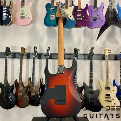 Schecter USA Custom Shop Sunset Custom-II HSS Electric Guitar w/ Case-Tiger Eye Satin image 13