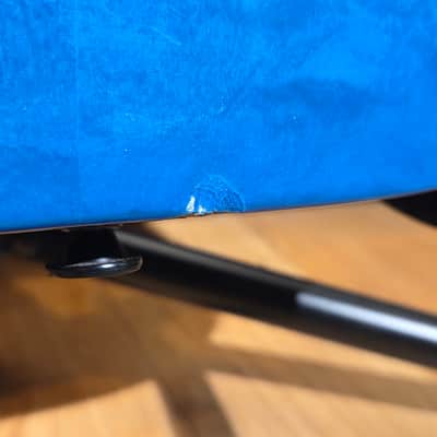 Jackson JS Series JS32Q DKA Dinky Archtop Amaranth Fretboard Transparent Blue image 7