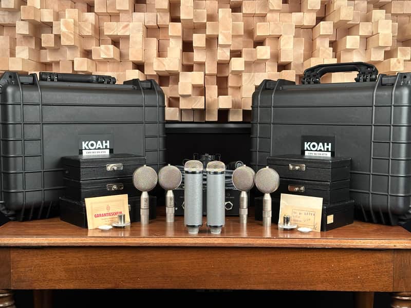 Vintage Neumann Gefell CMV 563 Sequential Pair with M55K, M7, and M8 Capsules. CMV563 image 1