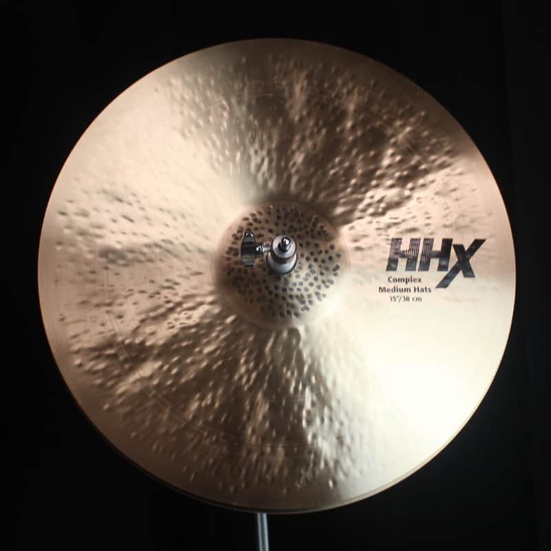Sabian 15" HHX Complex Medium Hats - 1065g/1459g (video demo) image 1