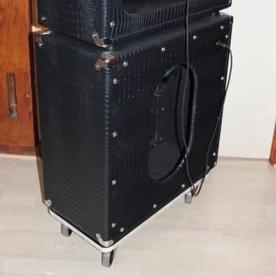 Immagine Amplified Nation Overdrive Reverb 2023 - 50W version - Custom Black Crocodile - Head + 2 x 12" Warehouse WGS12L Cab ! - 9