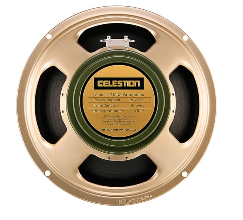 Celestion G12M-25 12" Classic Series Greenback 25W 16 Ohm Speaker 2010s - Cream image 1