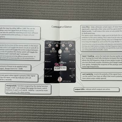 Empress STEREO Buffer+ Vintage Pedal - MINTY! image 12