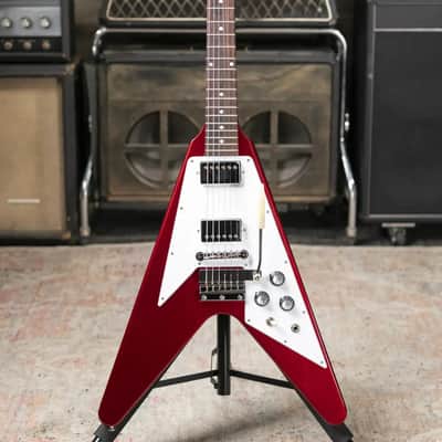 Gibson Custom Shop 1967 Mahogany Flying V Reissue with Maestro Vibrola Electric Guitar - Sparkling Burgundy with Hardshell Case image 3