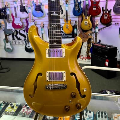 PRS Paul Reed Smith Hollowbody II Piezo Gold Top, Bird Inlay with Case image 3
