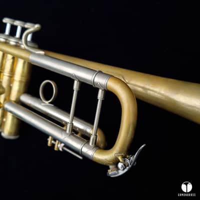 Vincent Bach Stradivarius 43 raw brass ML trumpet mouthpiece case Gamonbrass image 6