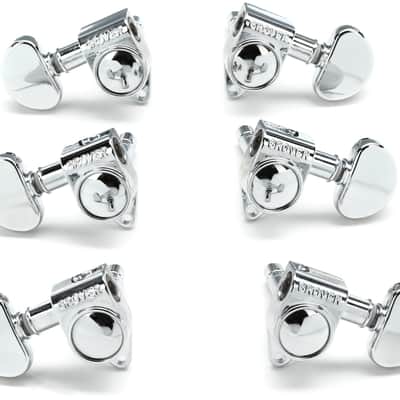 Grover 106C Original Locking Rotomatics Tuning Machines Set - Chrome image 1