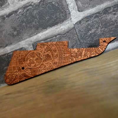 Handcrafted Cherrywood Pickguard for Gibson Les Paul Studio & Historic '59 – Laser-Engraved Custom Design image 2