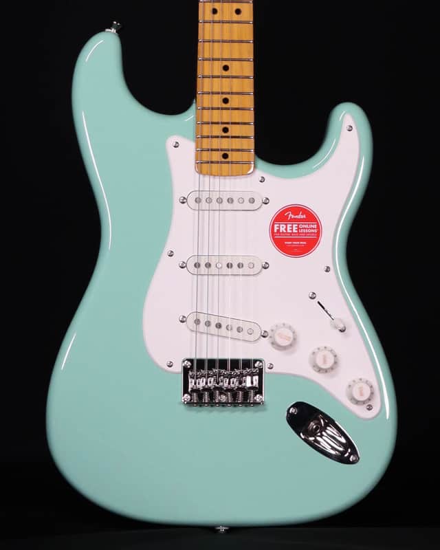 Squier Classic Vibe 50s Stratocaster HT, Maple FB, Surf Green image 1